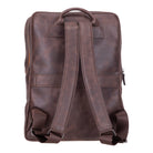 Atelier Espresso Brown Hakiki Deri Laptop Sırt Çantası – 16” Uyumlu