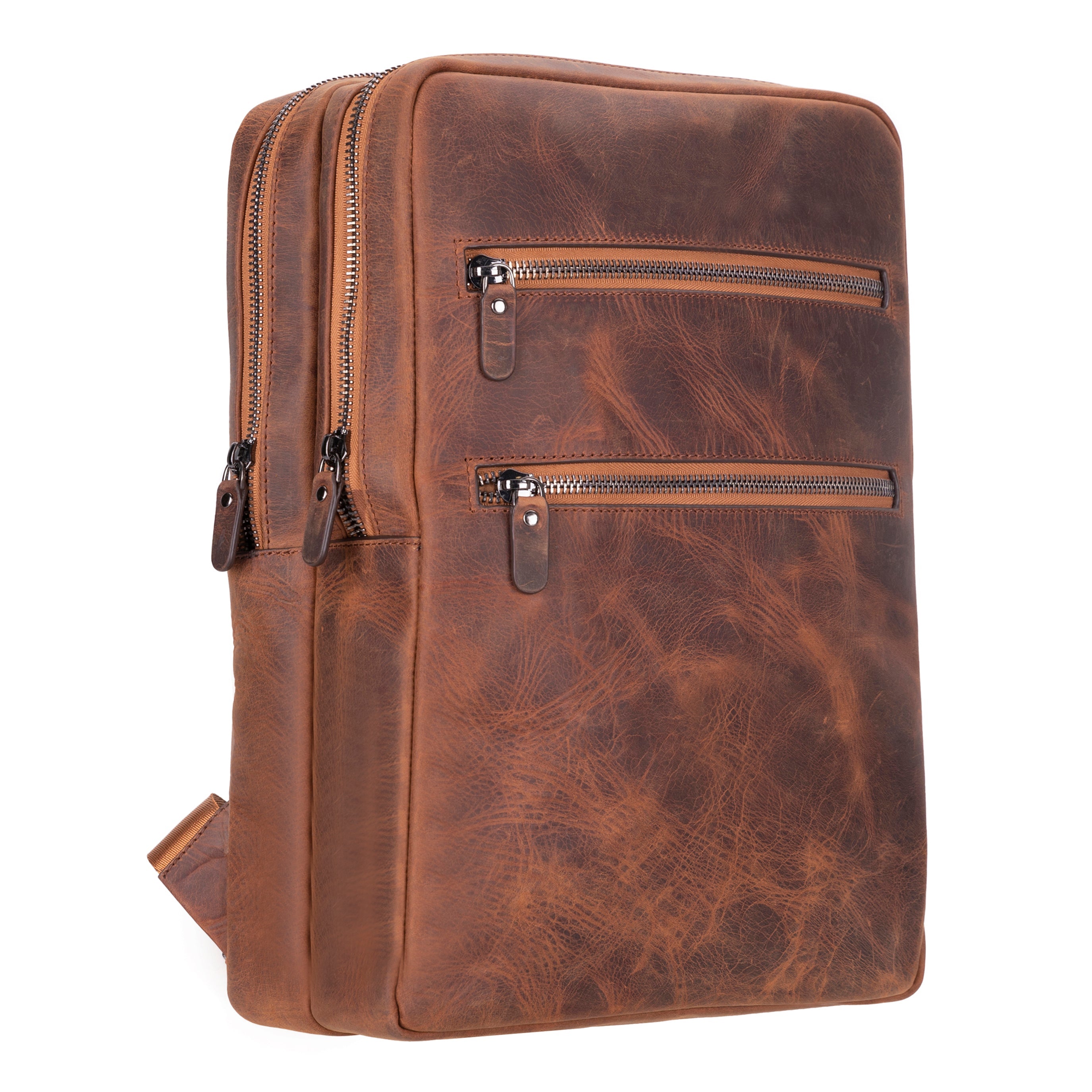 Atelier Heritage Saddle Hakiki Deri Laptop Sırt Çantası – 16” Uyumlu