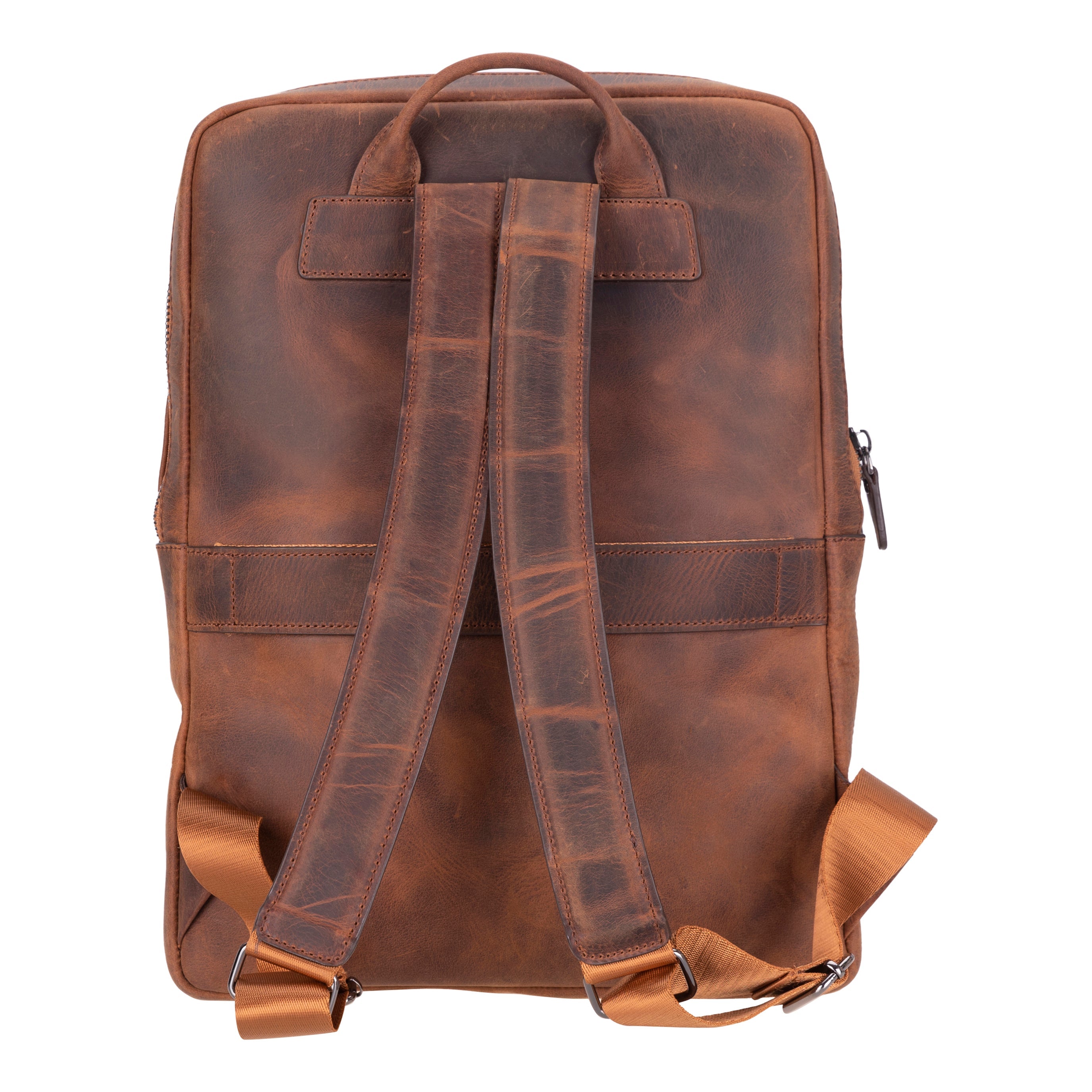 Atelier Heritage Saddle Hakiki Deri Laptop Sırt Çantası – 16” Uyumlu