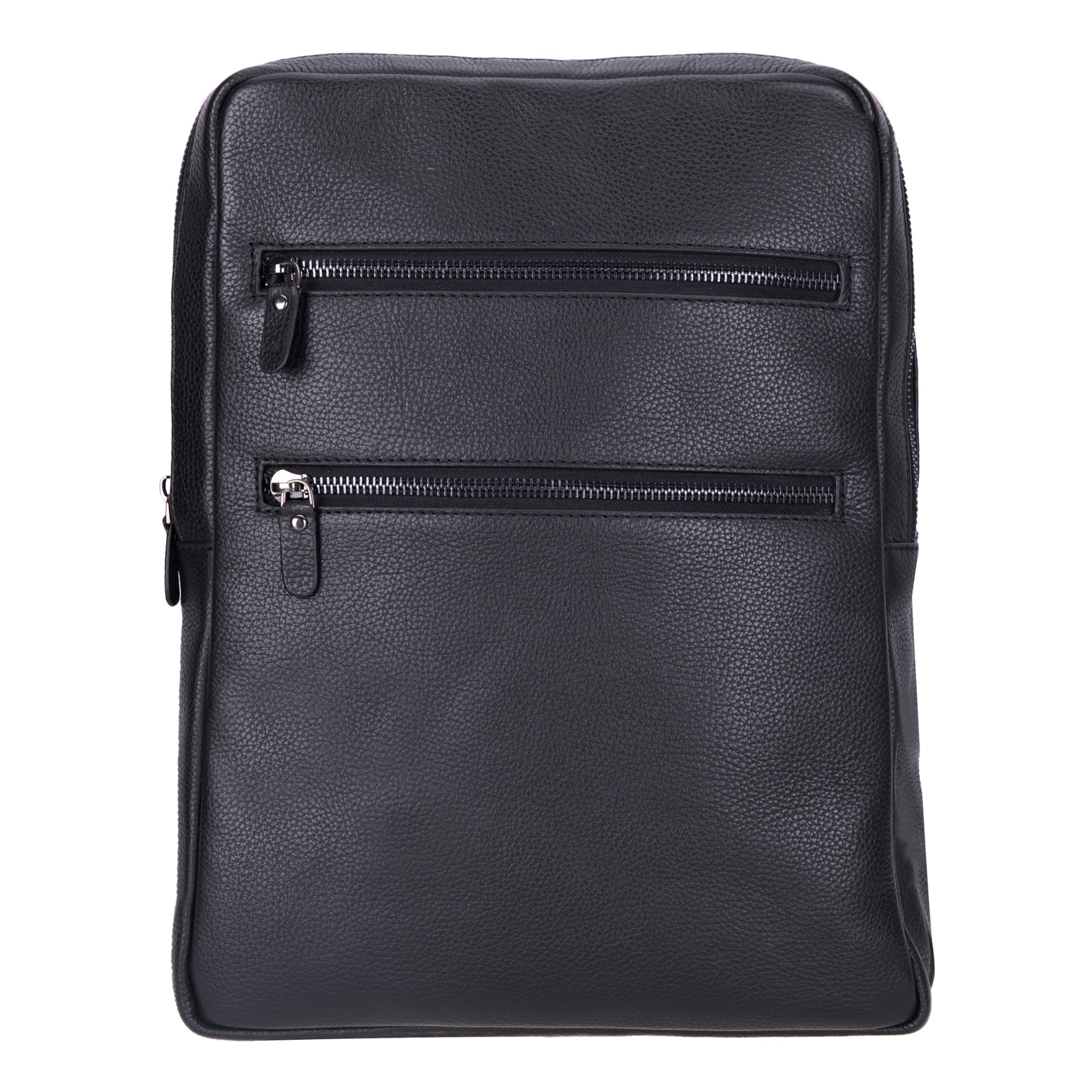 Atelier Onyx Black Hakiki Deri Laptop Sırt Çantası – 16” Uyumlu