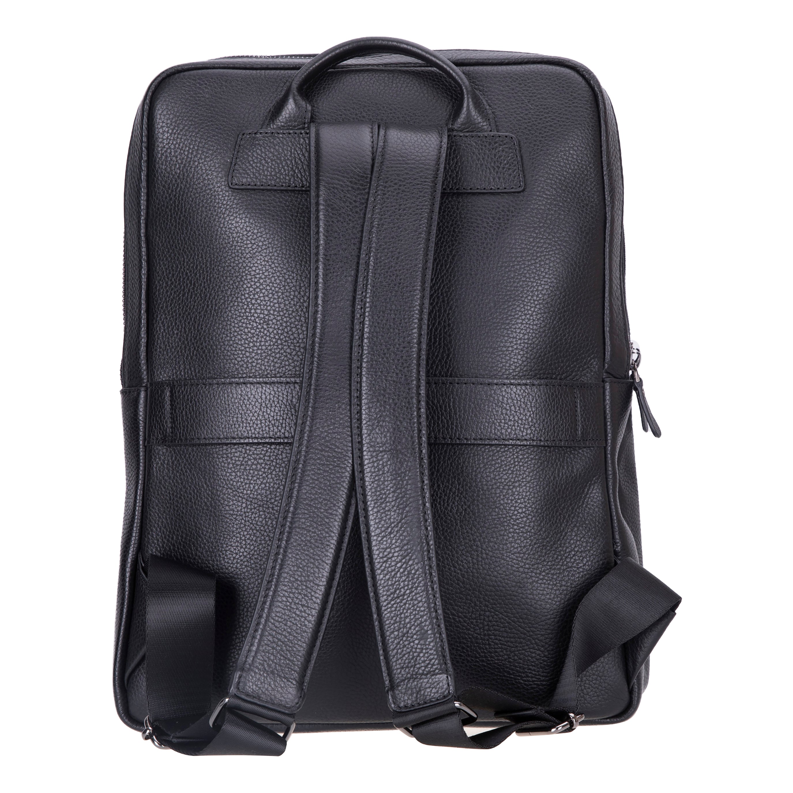 Atelier Onyx Black Hakiki Deri Laptop Sırt Çantası – 16” Uyumlu