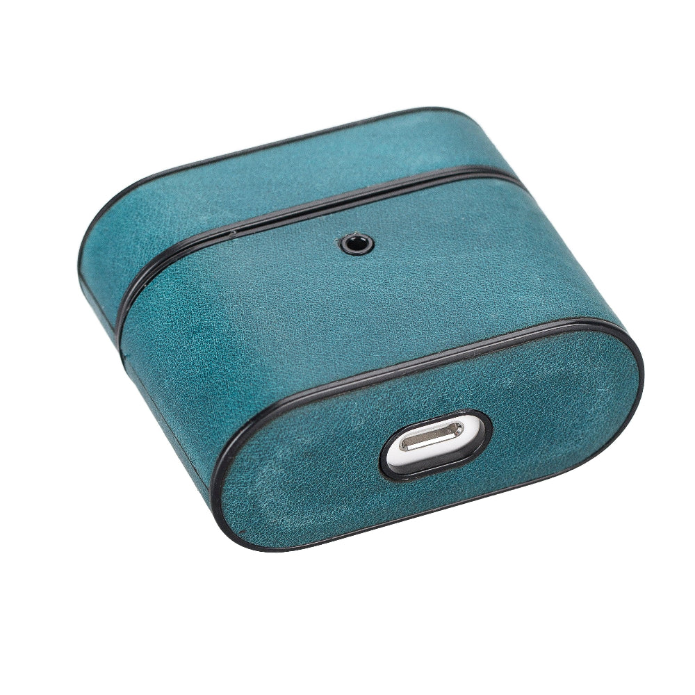 Aurel Clip Azure Sky Hakiki Deri Airpods 3 Kılıfı – Airpods 3 Uyumlu Charm Case