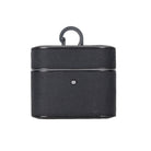 Aurel Clip Coal Black Hakiki Deri Airpods 3 Kılıfı – Airpods 3 Uyumlu Charm Case
