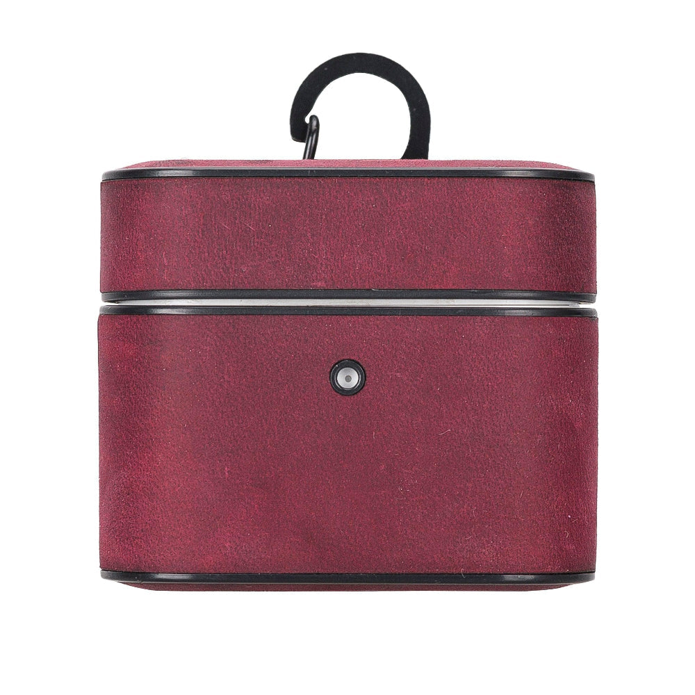 Aurel Clip Fuchsia Bloom Hakiki Deri Airpods 3 Kılıfı – Airpods 3 Uyumlu Charm Case