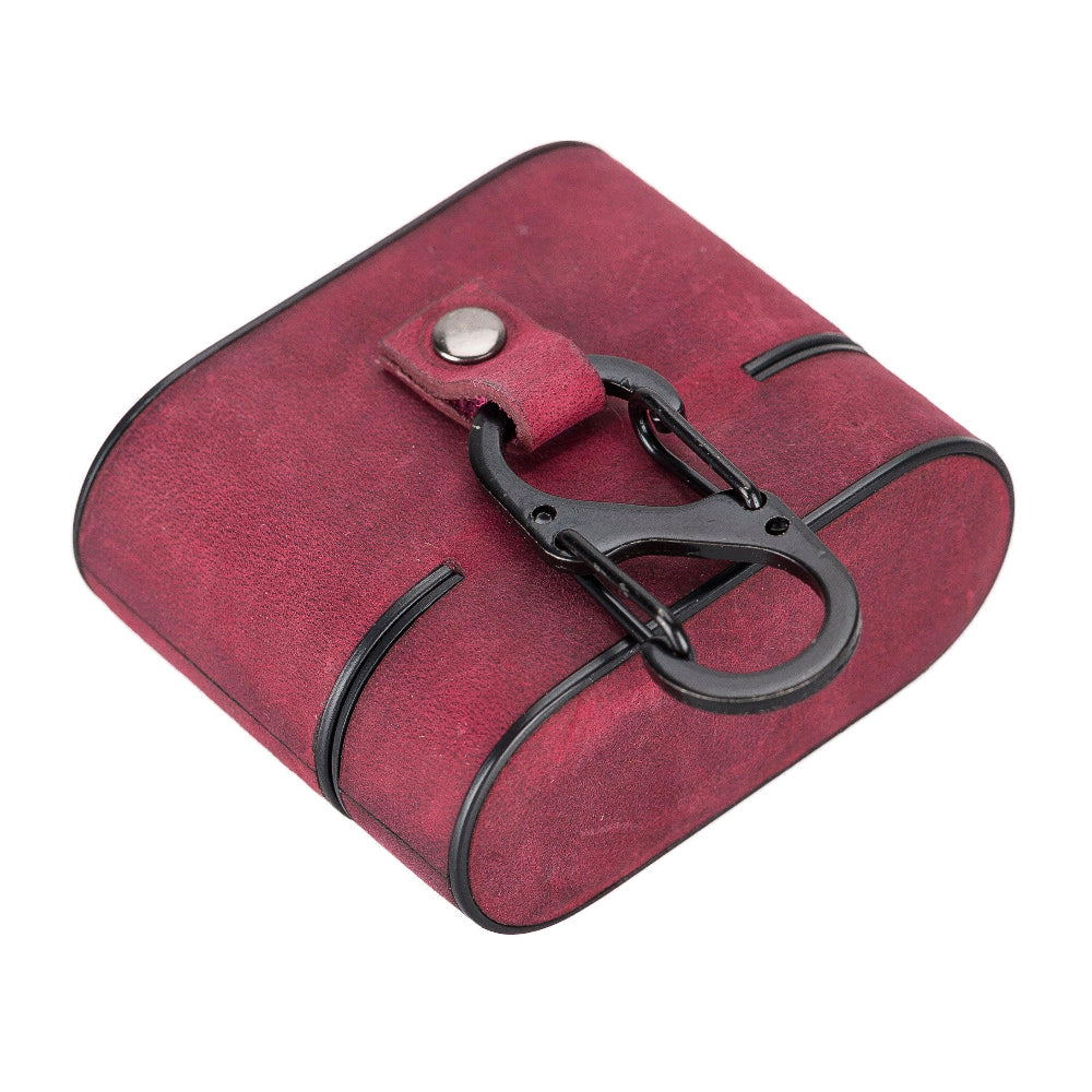 Aurel Clip Fuchsia Bloom Hakiki Deri Airpods 3 Kılıfı – Airpods 3 Uyumlu Charm Case