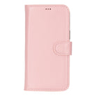 Aurel Magna Bisque Nude Deri Iphone 16 Pro (6.3") Wallet Case – Rfid Korumalı & Magsafe Uyumlu