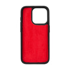 Aurel Magna Crimson Rouge Deri Iphone 16 Pro (6.3") Wallet Case – Rfid Korumalı & Magsafe Uyumlu