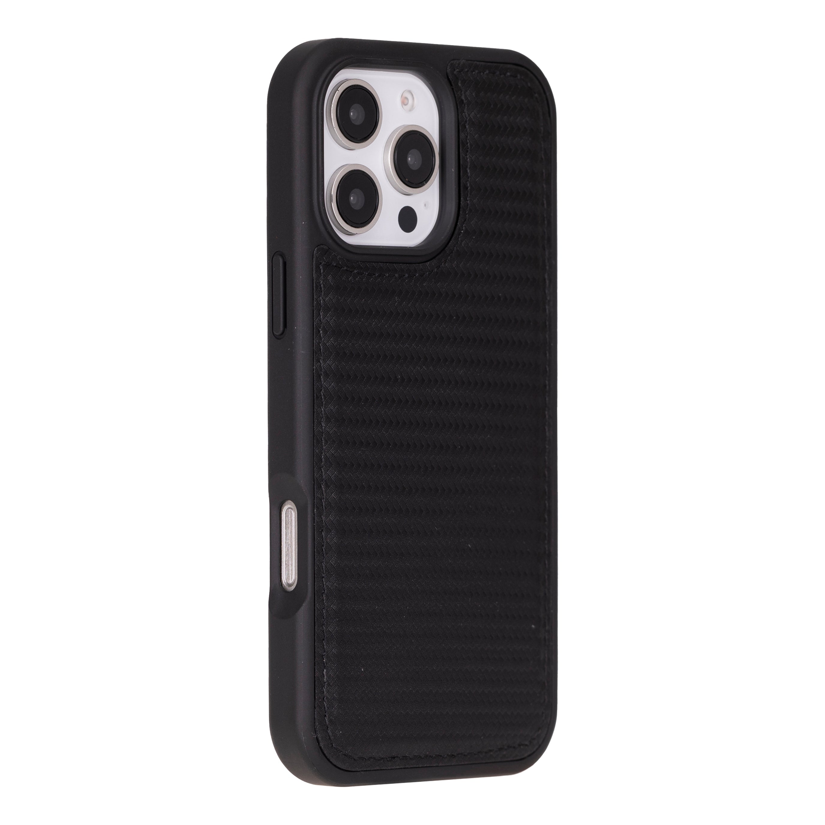 Aurel Magna Graphene Black Deri Iphone 16 Pro (6.3") Wallet Case – Rfid Korumalı & Magsafe Uyumlu