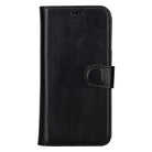 Aurel Magna Onyx Black Deri Iphone 16 Pro (6.3") Wallet Case – Rfid Korumalı & Magsafe Uyumlu