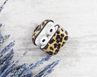 Aurel Snap Leopard Tan Hakiki Deri Airpods 3 Kılıfı – Charm Airpods Case