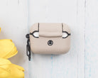 Aurel Snap Mocca Sand Hakiki Deri Airpods 3 Kılıfı – Charm Airpods Case