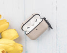 Aurel Snap Mocca Sand Hakiki Deri Airpods 3 Kılıfı – Charm Airpods Case