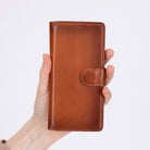 Aurelio Siena Tan Samsung Galaxy Z Fold7 Cüzdan Kılıf