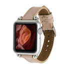 Avilla Cream Bisque Deri Apple Watch Band (44/45/46/49Mm)