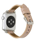 Avilla Cream Bisque Deri Apple Watch Band (44/45/46/49Mm)