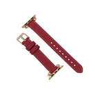 Avilla Crimson Velvet Deri Apple Watch Band (44/45/46/49Mm)