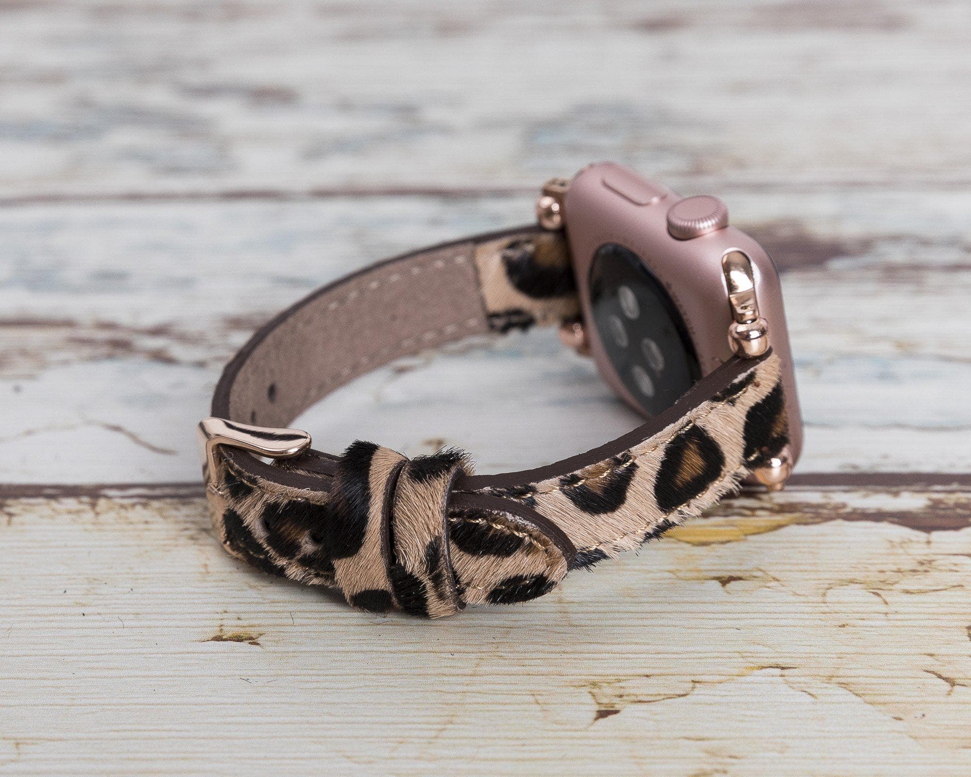 Avilla Leopard Wild Deri Apple Watch Band (44/45/46/49Mm)
