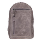 Bloominbag-Blake Ash Gray Hakiki Deri çapraz Askılı Sırt çantası-1-Milagron.com