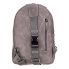 Bloominbag-Blake Ash Gray Hakiki Deri çapraz Askılı Sırt çantası-3-Milagron.com