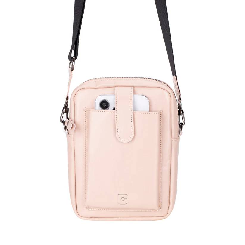 Bloominbag-Bloom Bag Blush Hakiki Deri Crossbody çanta-3-Milagron.com
