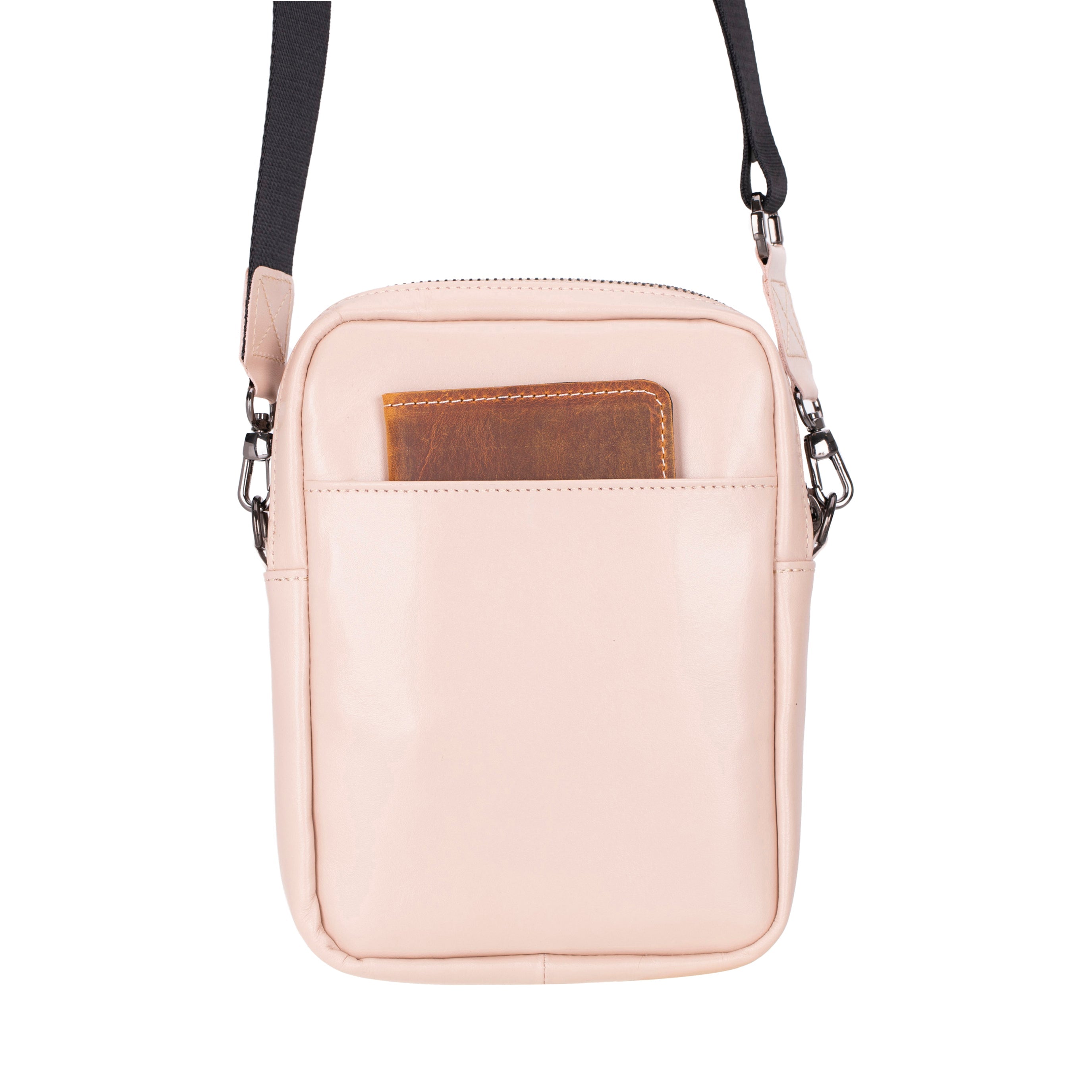 Bloominbag-Bloom Bag Blush Hakiki Deri Crossbody çanta-4-Milagron.com