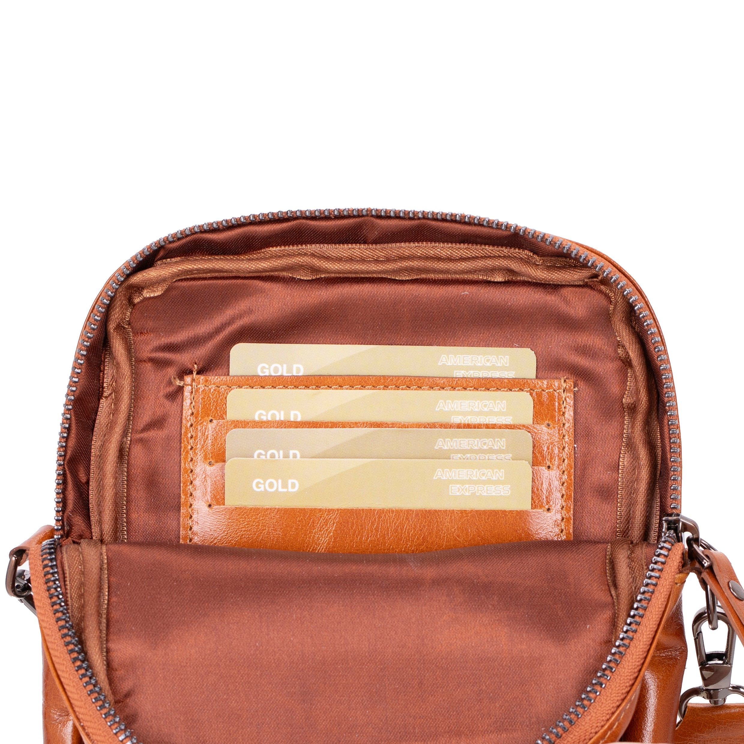Bloominbag-Bloom Bag Cognac Brown Hakiki Deri Crossbody çanta-5-Milagron.com