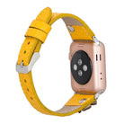 Bloominbag-Bloom Band Clover Deri Güneş Sarısı Apple Watch Kordon 40/41/42mm-2-Milagron.com