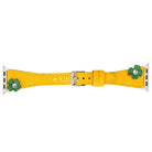 Bloominbag-Bloom Band Clover Deri Güneş Sarısı Apple Watch Kordon 40/41/42mm-3-Milagron.com