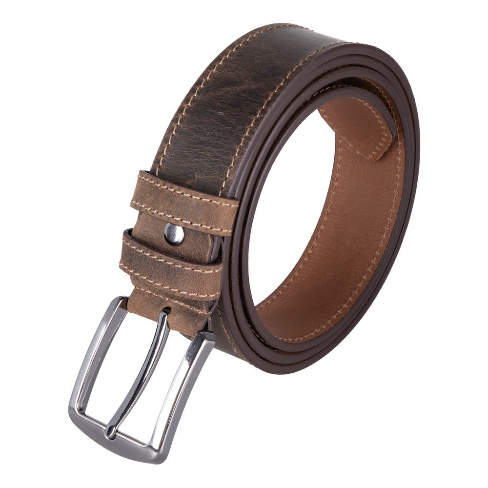Bloominbag-Bloom Belt Espresso Brown Hakiki Deri Erkek Kemer 105cm-1-Milagron.com