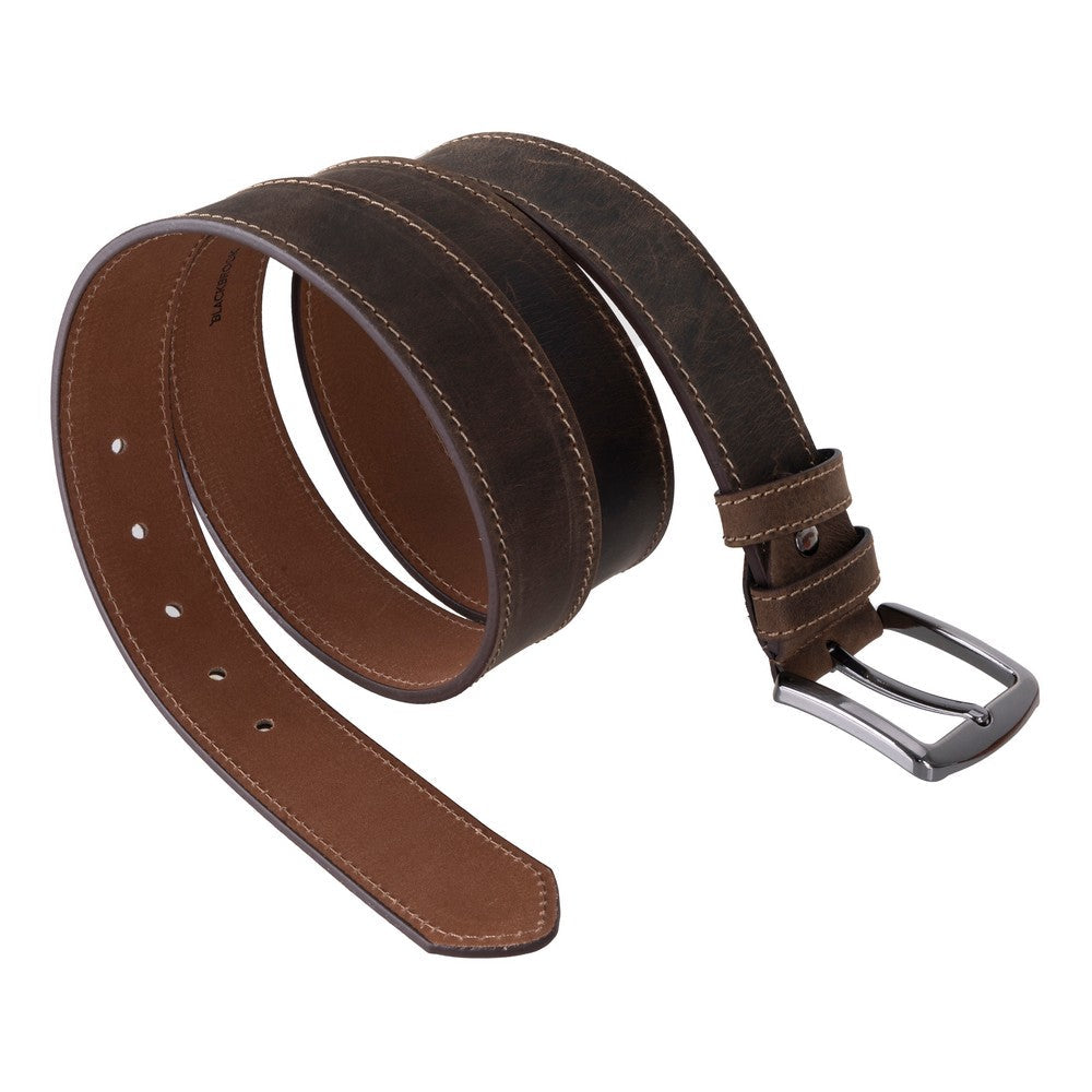 Bloominbag-Bloom Belt Espresso Brown Hakiki Deri Erkek Kemer 110cm-3-Milagron.com