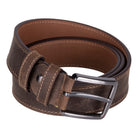 Bloominbag-Bloom Belt Espresso Brown Hakiki Deri Erkek Kemer 110cm-5-Milagron.com