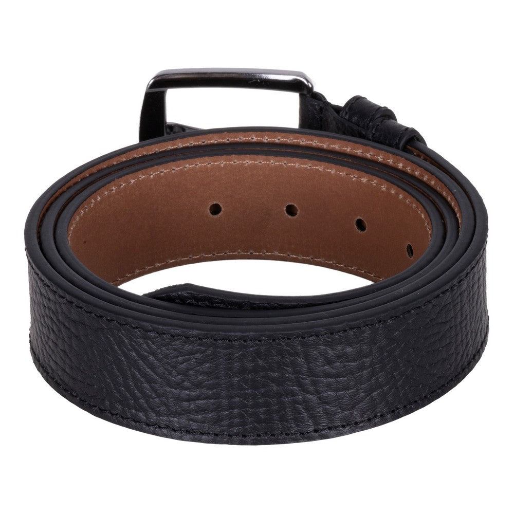 Bloominbag-Bloom Belt Obsidian Black Hakiki Deri Erkek Kemer 130cm-2-Milagron.com