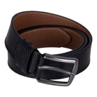 Bloominbag-Bloom Belt Obsidian Black Hakiki Deri Erkek Kemer 130cm-4-Milagron.com
