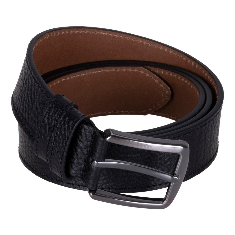 Bloominbag-Bloom Belt Obsidian Black Hakiki Deri Erkek Kemer 135cm-4-Milagron.com