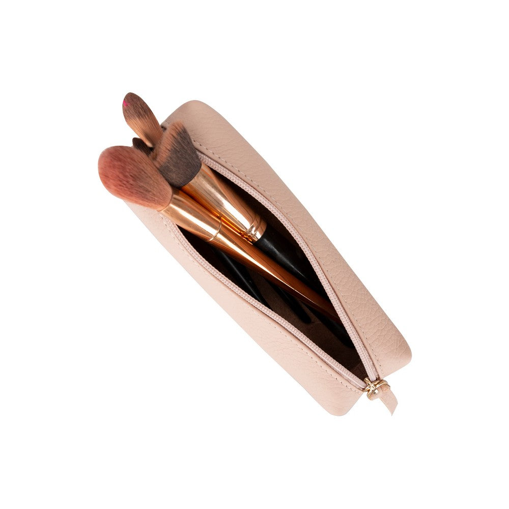 Bloominbag-Bloom Box Apricara Nude Deri Makyaj çantası-5-Milagron.com