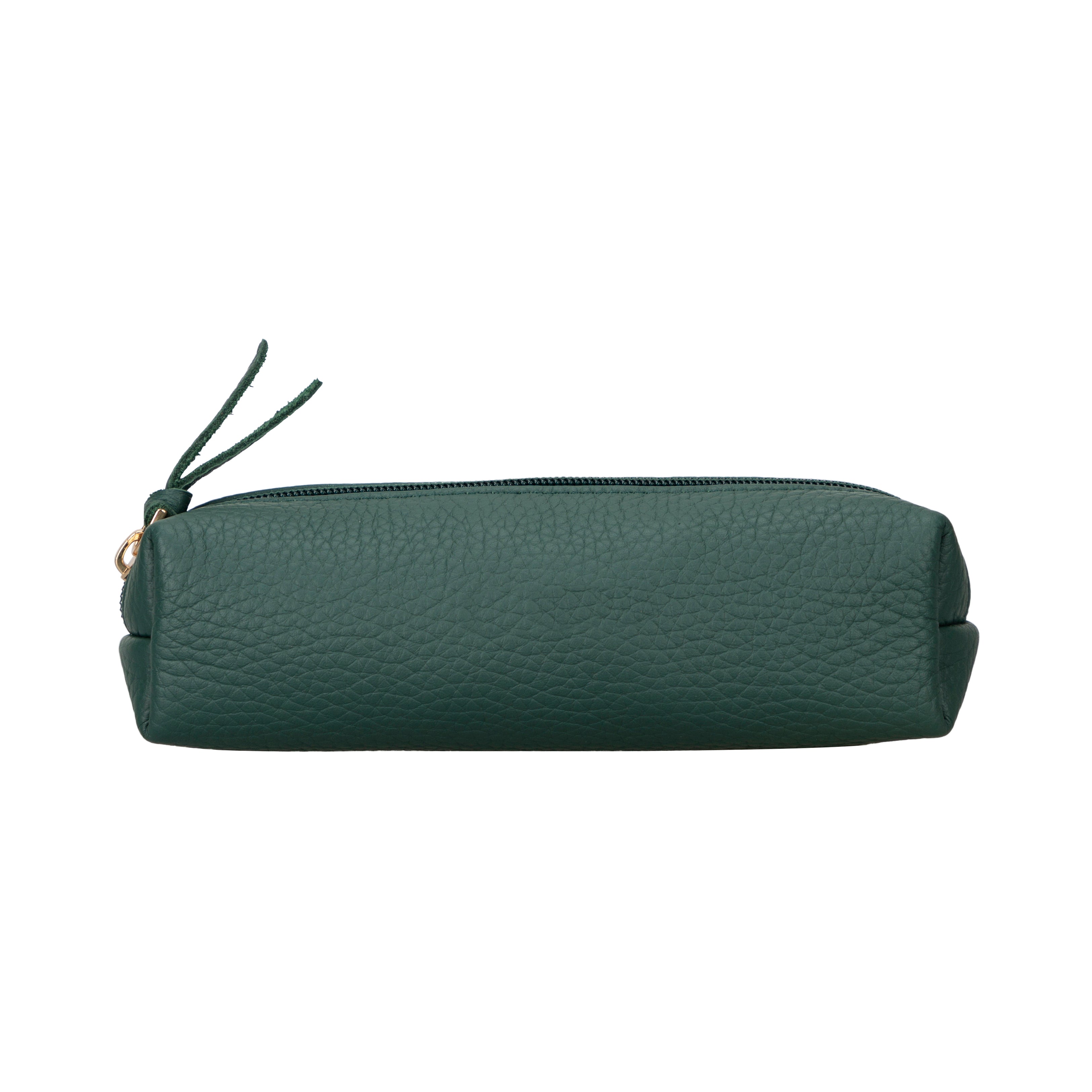 Bloominbag-Bloom Box Emerald Yeşil Deri Makyaj çantası-3-Milagron.com