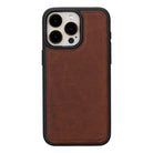 Bloominbag-Bloom Case Apple I Phone 16 Pro Max – Mahogany Brown Hakiki Deri Cüzdanlı Telefon Kılıfı-4-Milagron.com