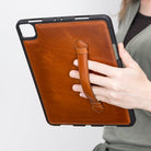 Bloominbag-Bloom Case Felix Cognac Amber Apple I Pad Pro 11 Inç Hakiki Deri Kılıf-3-Milagron.com