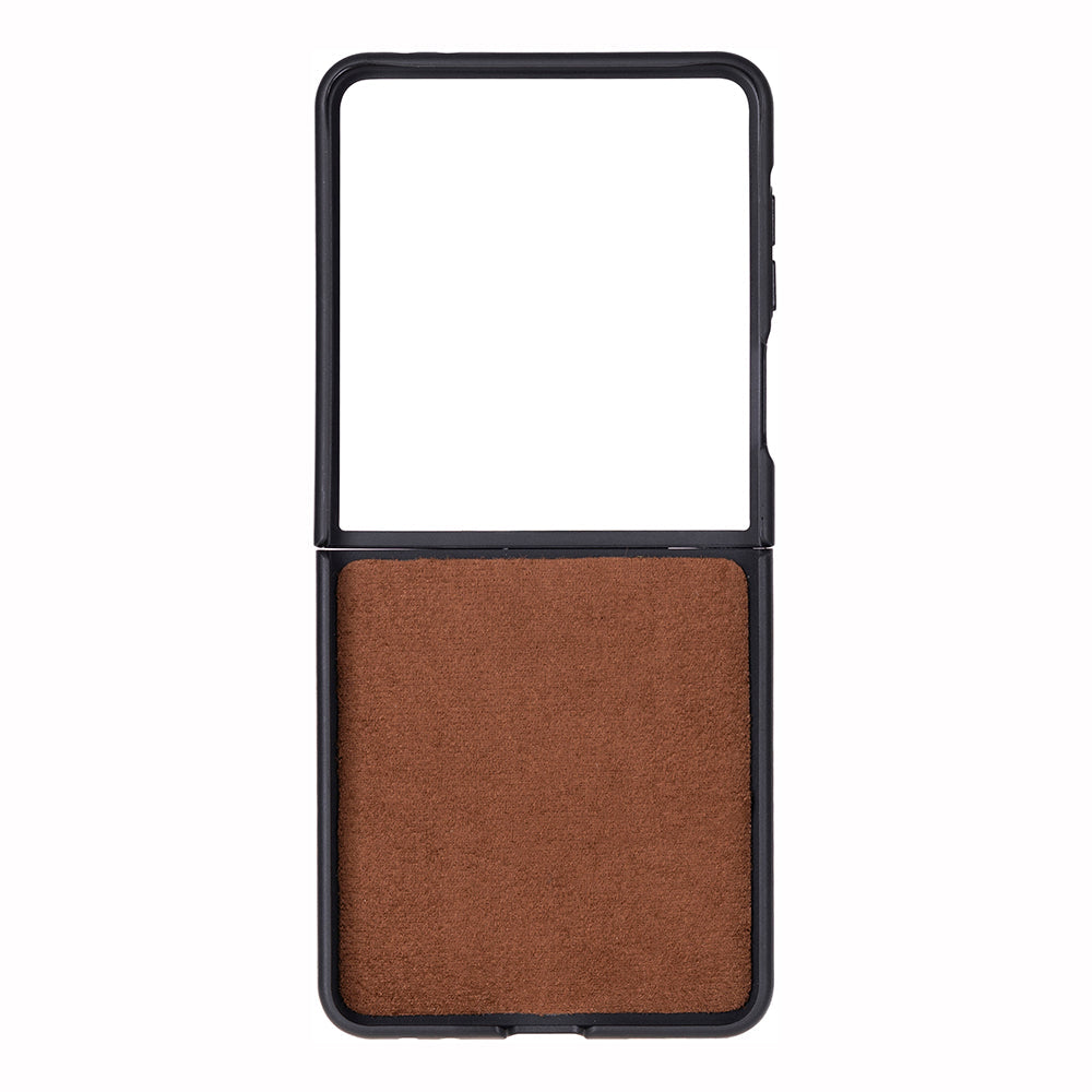 Bloominbag-Bloom Case Flex Cool Tan Hakiki Deri Samsung Galaxy Z Flip 7 Kılıf(6.9" 4.1")-2-Milagron.com