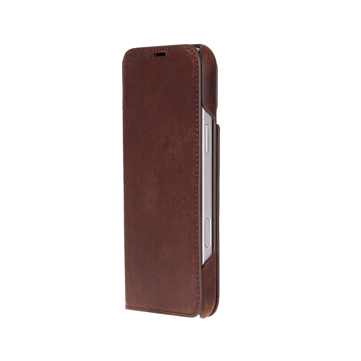 Bloominbag-Bloom Case Sonat Mahogany Saddle Hakiki Deri I Phone 17(6.3") Folio Kılıfı-1-Milagron.com