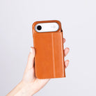 Bloominbag-Bloom Case Sonat Urban Tan Hakiki Deri I Phone 17 Air(6.5") Folio Kılıfı-3-Milagron.com