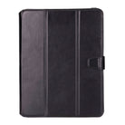 Bloominbag-Bloom Case Trigon Obsidian Black Apple I Pad Pro 11" (2024) Hakiki Deri Kılıf-1-Milagron.com