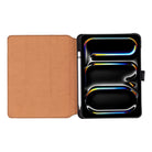 Bloominbag-Bloom Case Trigon Obsidian Black Apple I Pad Pro 11" (2024) Hakiki Deri Kılıf-5-Milagron.com