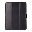 Bloominbag-Bloom Case Trigon Obsidian Black Apple I Pad Pro 13" (2024) Hakiki Deri Kılıf-1-Milagron.com