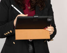 Bloominbag-Bloom Case Trigon Obsidian Black Apple I Pad Pro 13" (2024) Hakiki Deri Kılıf-2-Milagron.com