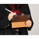 Bloominbag-Bloom Case Trigon Saddle Brown Apple I Pad Mini (2024) Hakiki Deri Kılıf-2-Milagron.com