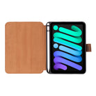 Bloominbag-Bloom Case Trigon Saddle Brown Apple I Pad Mini (2024) Hakiki Deri Kılıf-5-Milagron.com