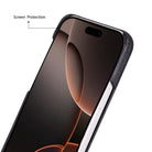 Bloominbag-Bloom Case Ultimate Jacket Obsidian Black – Apple I Phone 17 Pro (6.3") Hakiki Deri Kılıf-4-Milagron.com