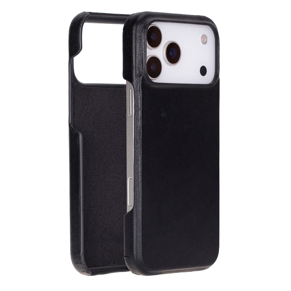 Bloominbag-Bloom Case Ultimate Jacket Obsidian Black – Apple I Phone 17 Pro Max (6.9") Hakiki Deri Kılıf-1-Milagron.com