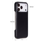 Bloominbag-Bloom Case Ultimate Jacket Obsidian Black – Apple I Phone 17 Pro Max (6.9") Hakiki Deri Kılıf-3-Milagron.com